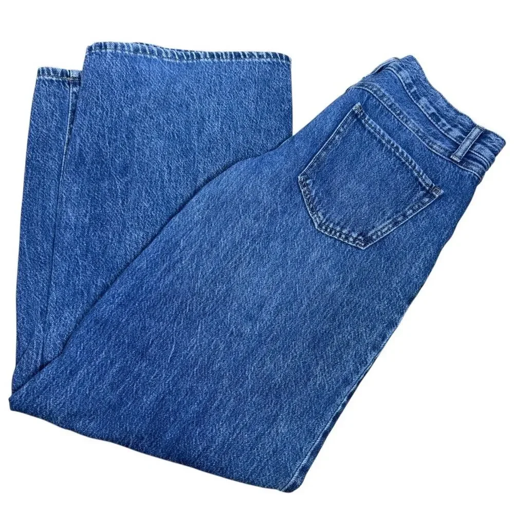 REWASH Wide Leg Baggy Jeans/Denim Blue Distressed Classic Rise. Size: 26x31 - Picture 2 of 7